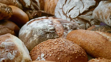 Freshly-baked-natural-bread-is-on-the-kitchen-table.