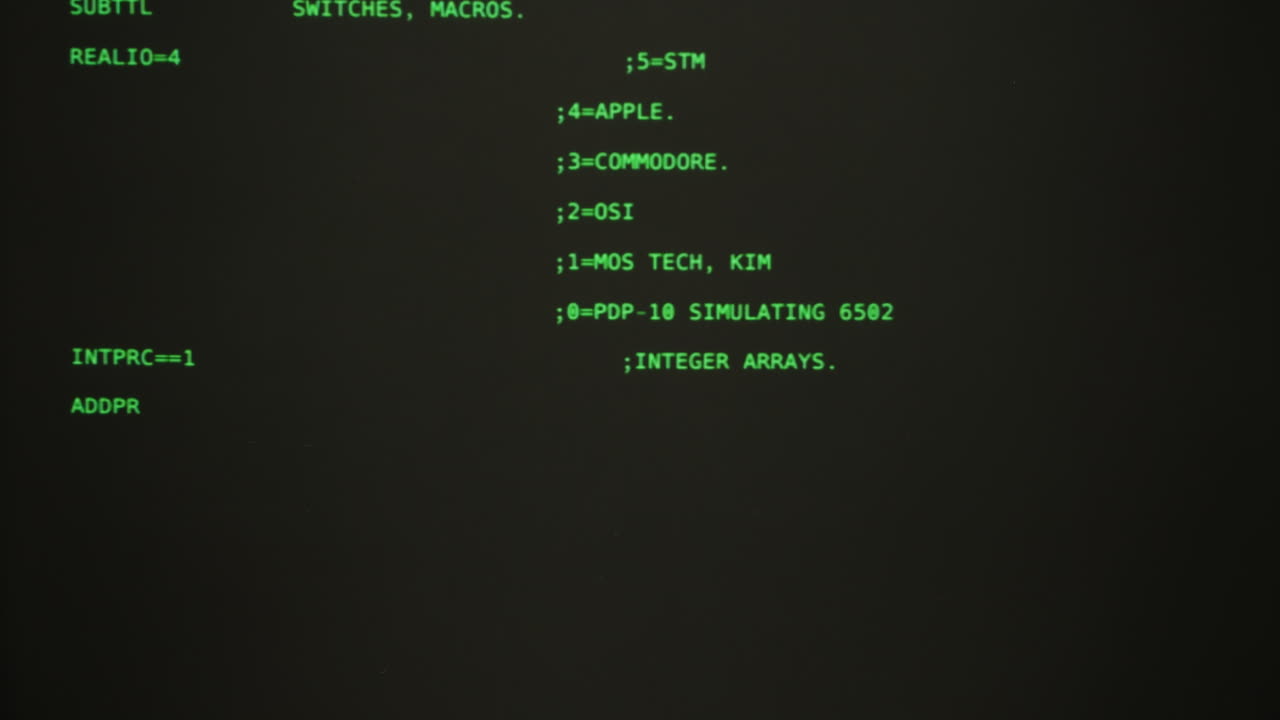 Vintage Computer Terminal Screens