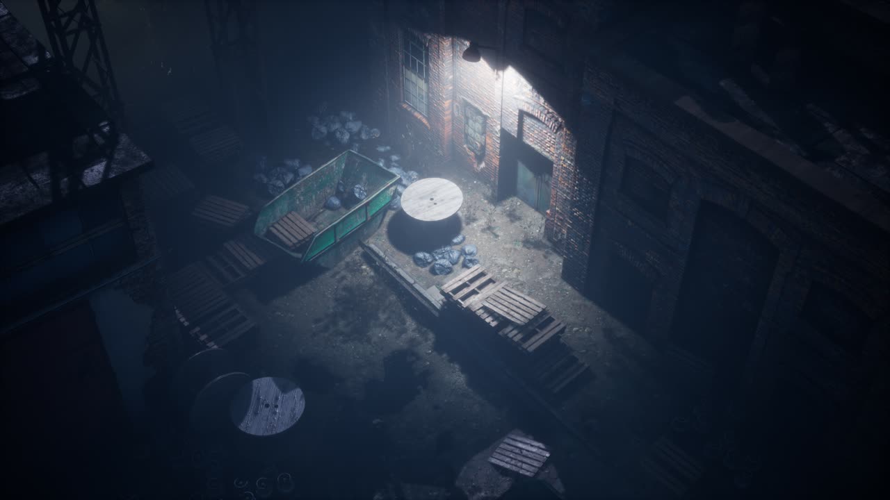 vista aérea de la vieja fábrica