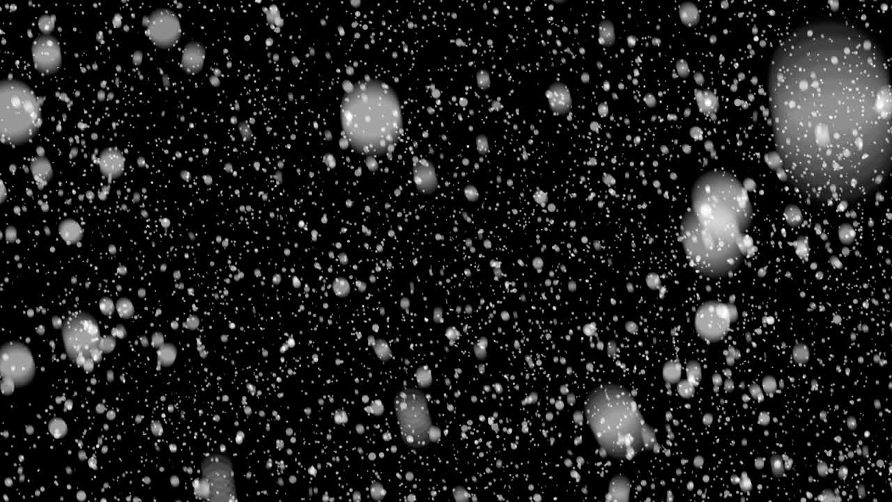 caída de copos de nieve animación video 4k, en bucle
