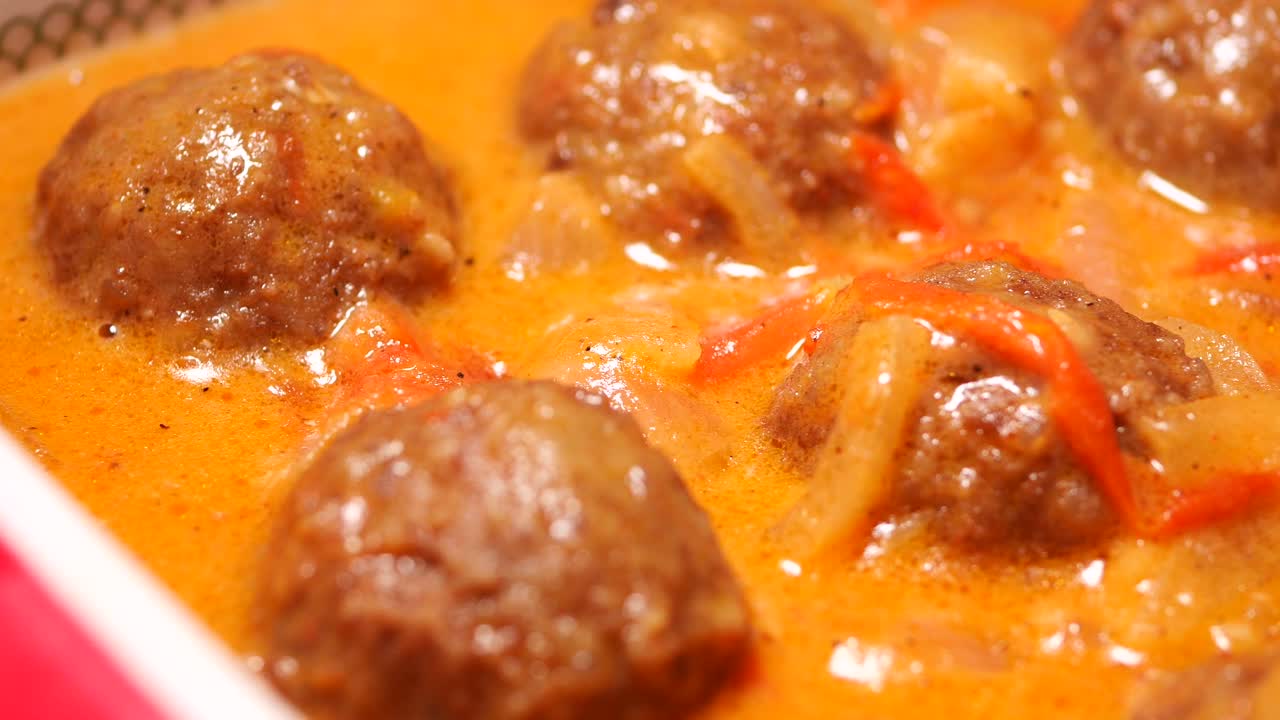 Meatballs in a Creamy Orange Sauce