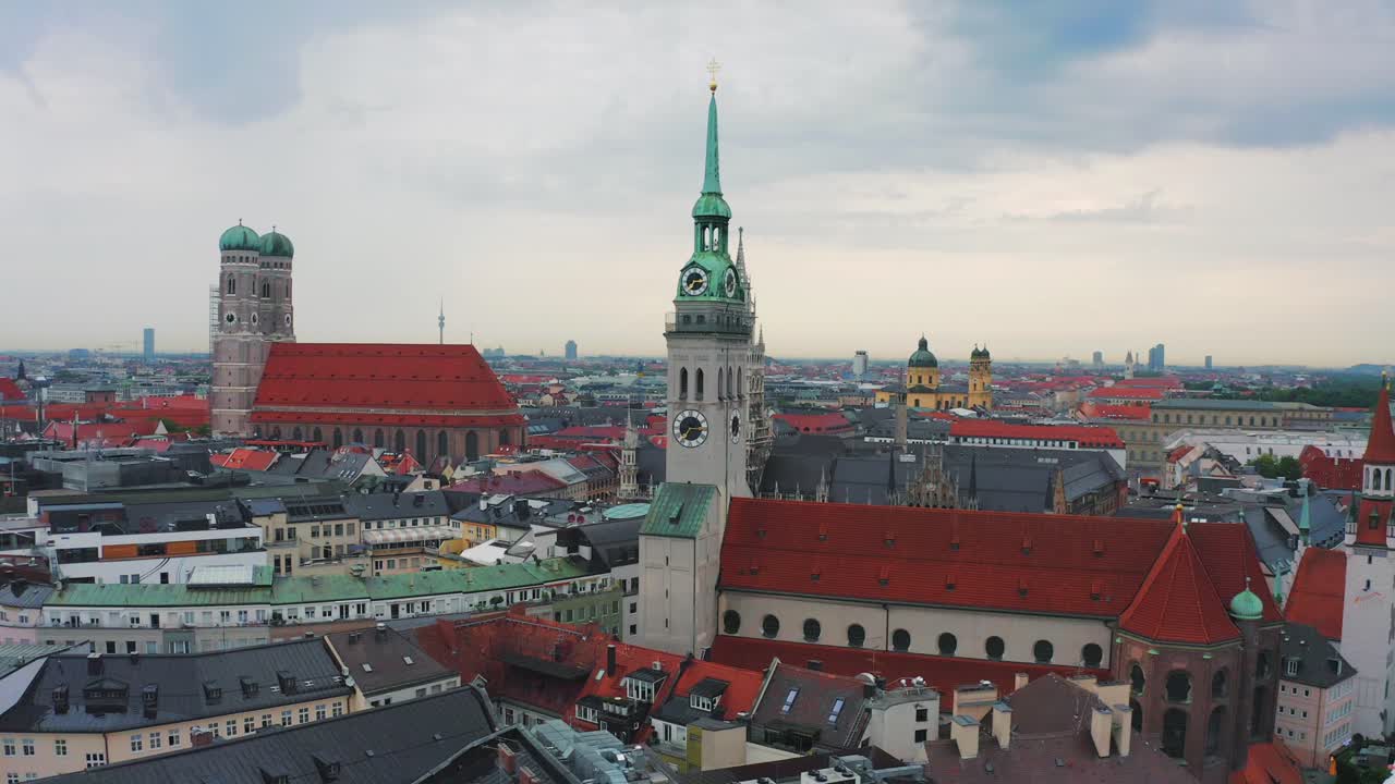 항공 뮌헨 독일 교회 마을 유럽 독일어