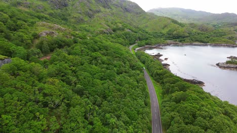 aerial footage of the prince's cairn in scotland