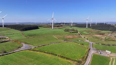 wind turbines, cornasaus, county cavan, ireland, april 2023