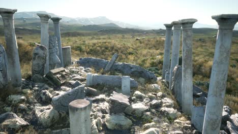 el antiguo templo griego en italia