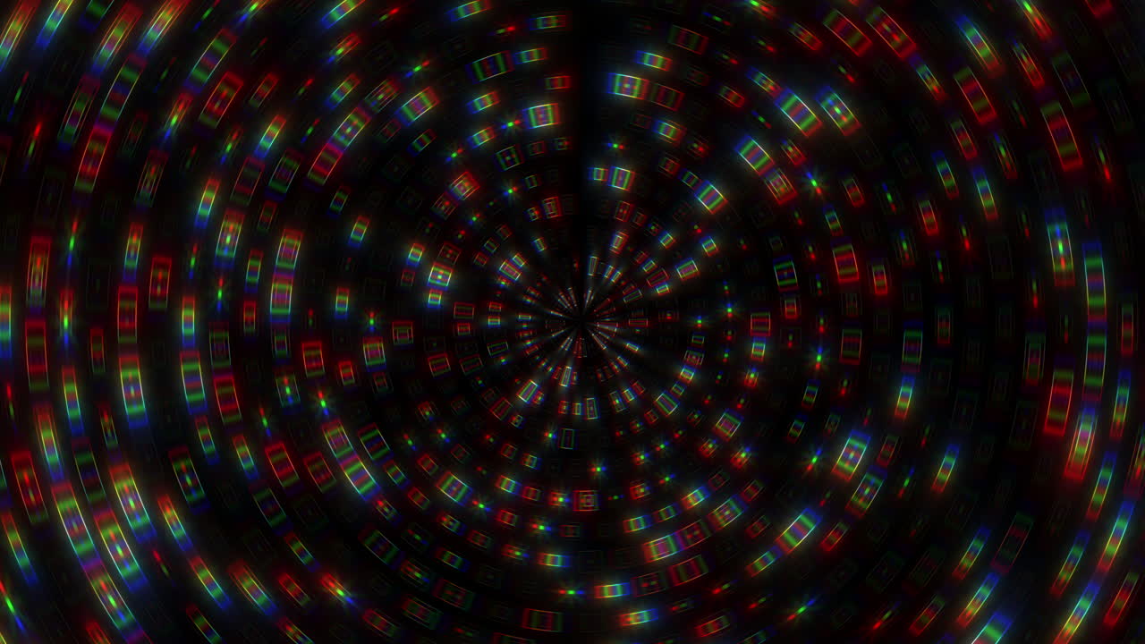 Spirale colorata rotante crea un effetto visivo ipnotizzante