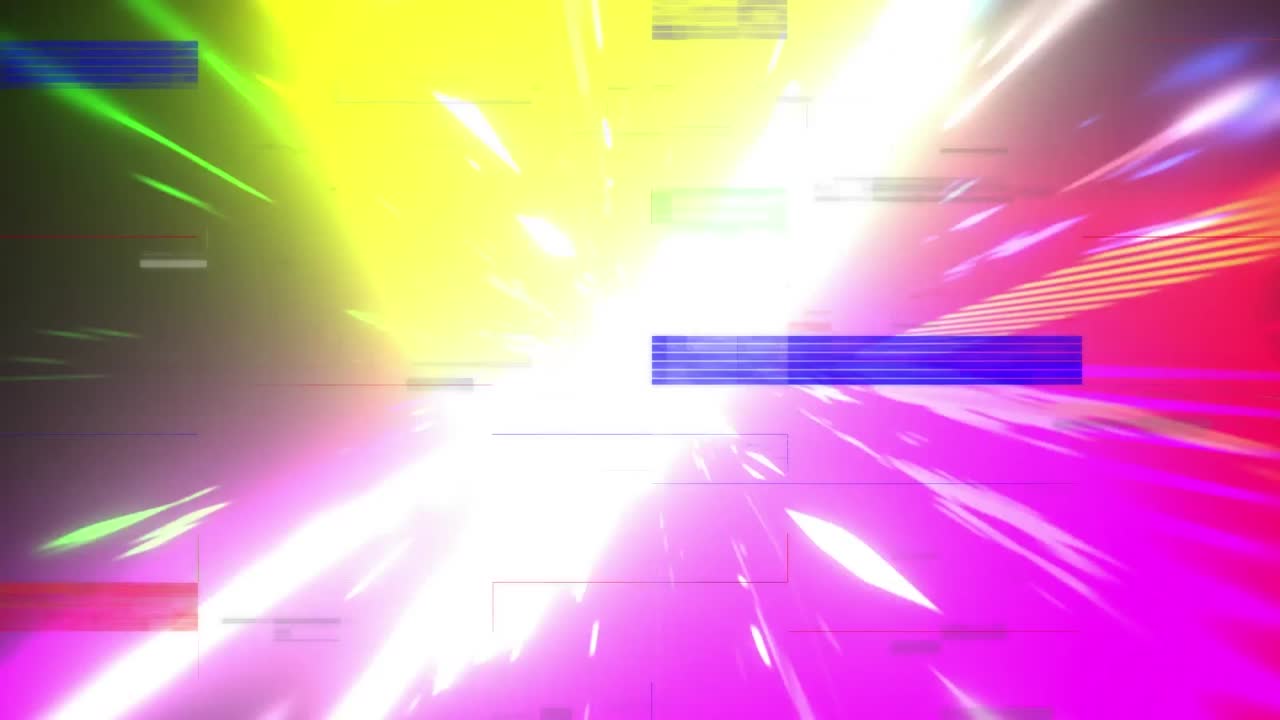 animación de rectángulos parpadeantes que se mueven en un bucle sin costuras sobre senderos de luz.