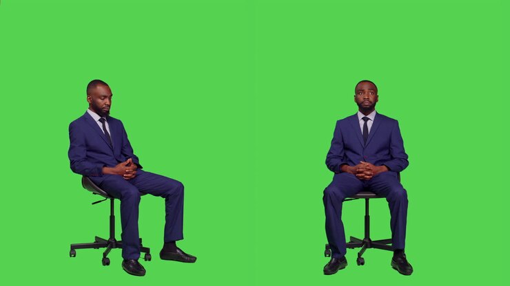 Business Man on Green Screen