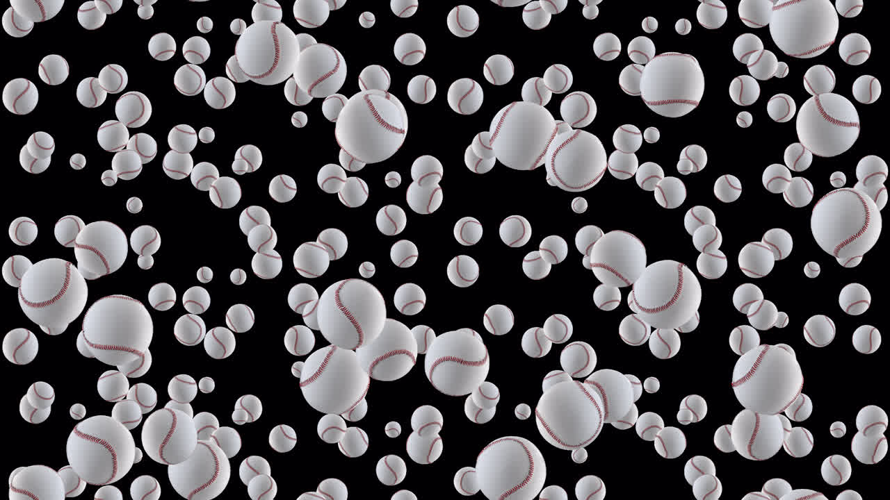 야구 공 루프 배경 루프 타일과 알파