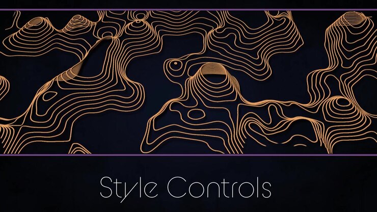 Animated Topographic Map Lines Motion Graphics Background