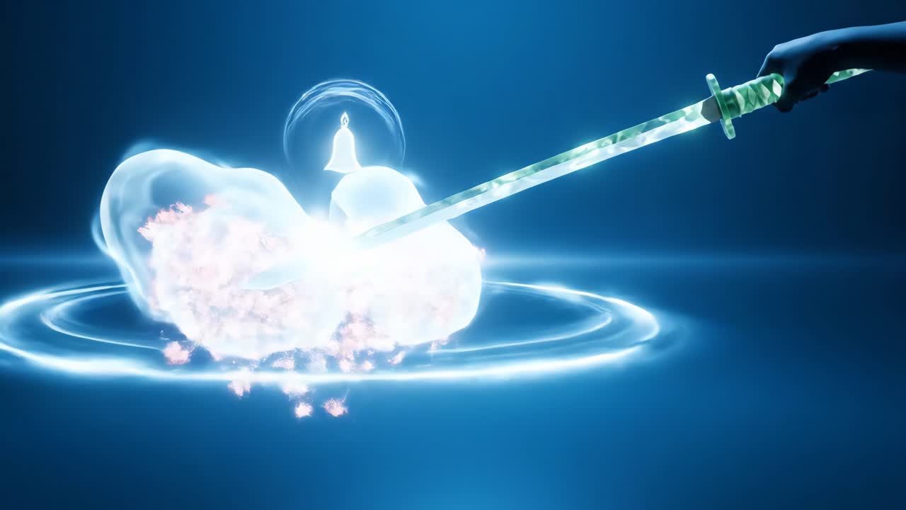 A Glowing Energy Sword