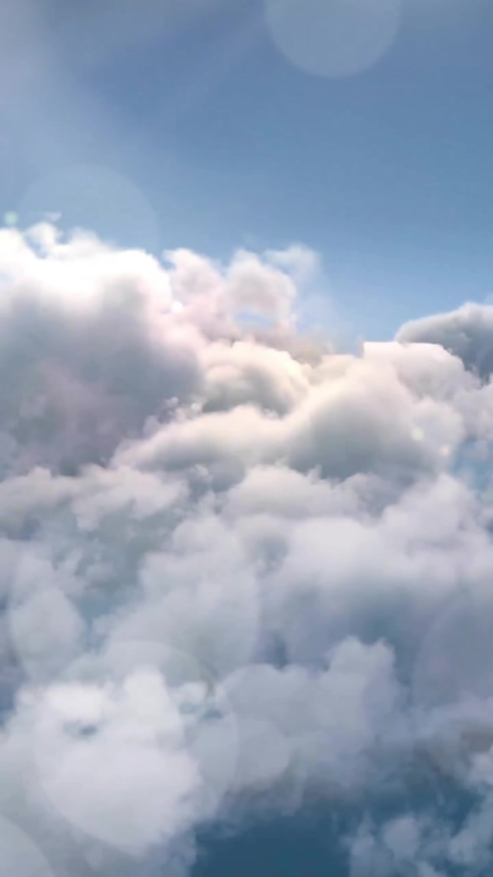 Animation of gray sculpture of man over blue sky and clouds, copy space