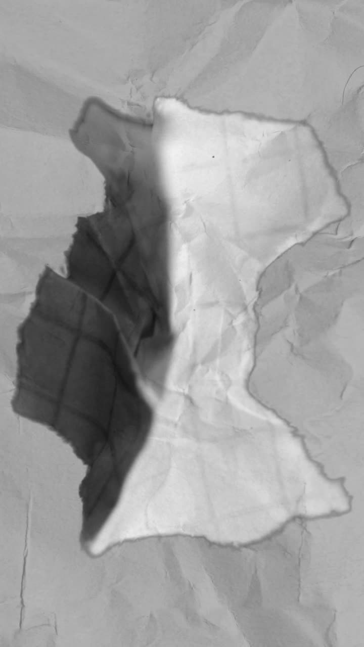 Abstract Crumpled Paper Texture Transition with Light and Shadow