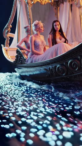 princesses in a gondola