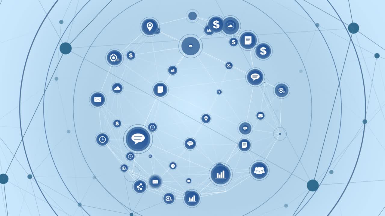 fondo de la red global 4k (transición de pantalla verde)