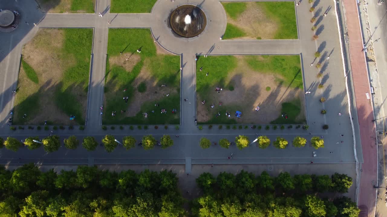 Lustgarten is a small park Amazing aerial view