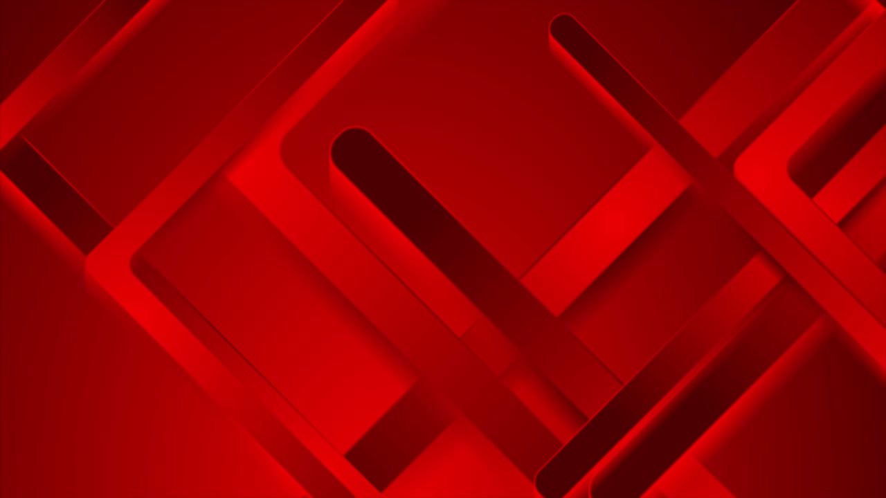 rojo brillante rayas de papel 3d fondo de movimiento abstracto