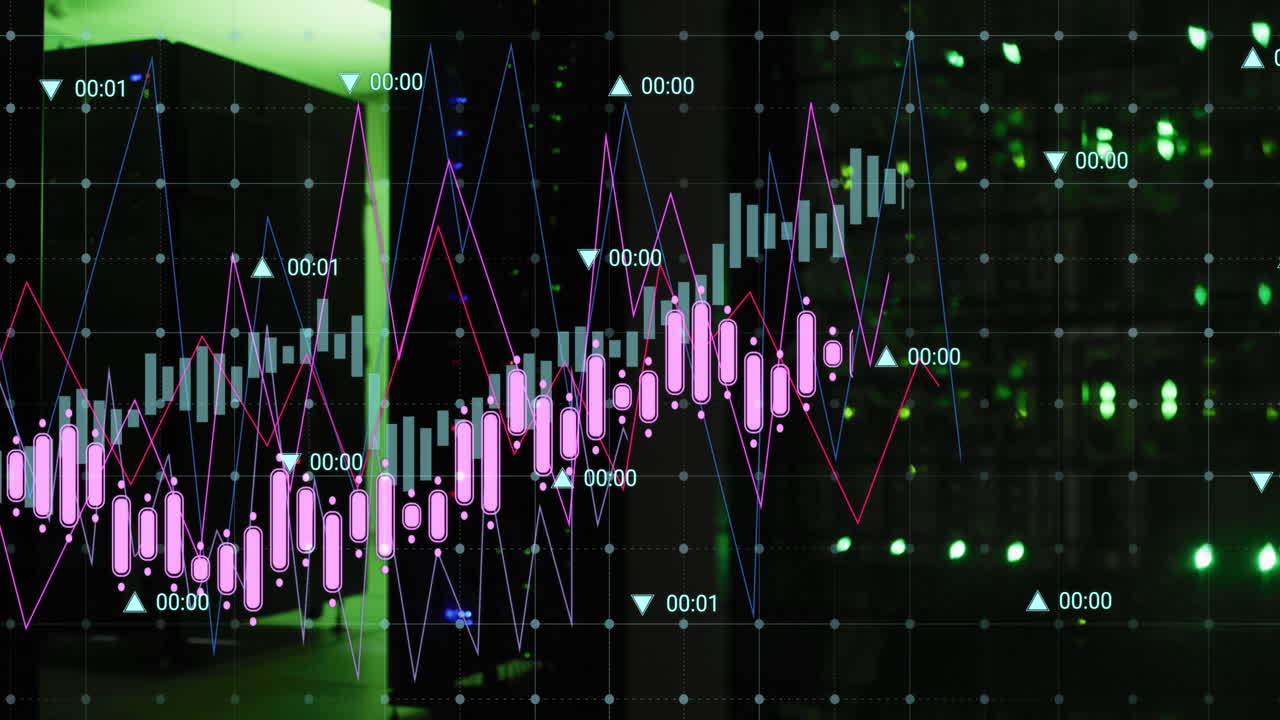 컴퓨터 서버  ⁇ 에 대한 데이터 처리의 애니메이션