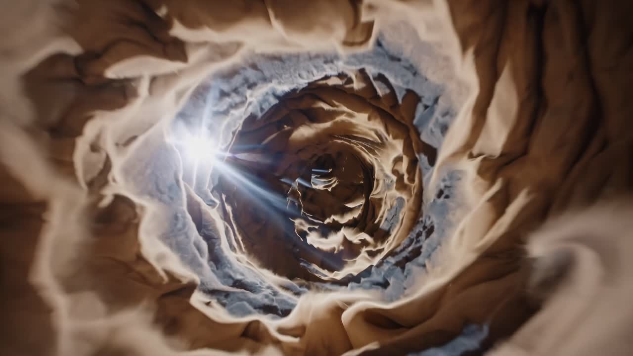 Abstract Sand Tunnel