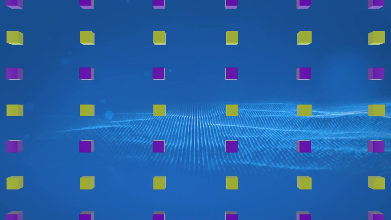 Animation of business data processing and network of connections