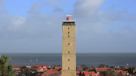 dutch northsea shipping traffic control center in brandaris lighthouse at terschelling island