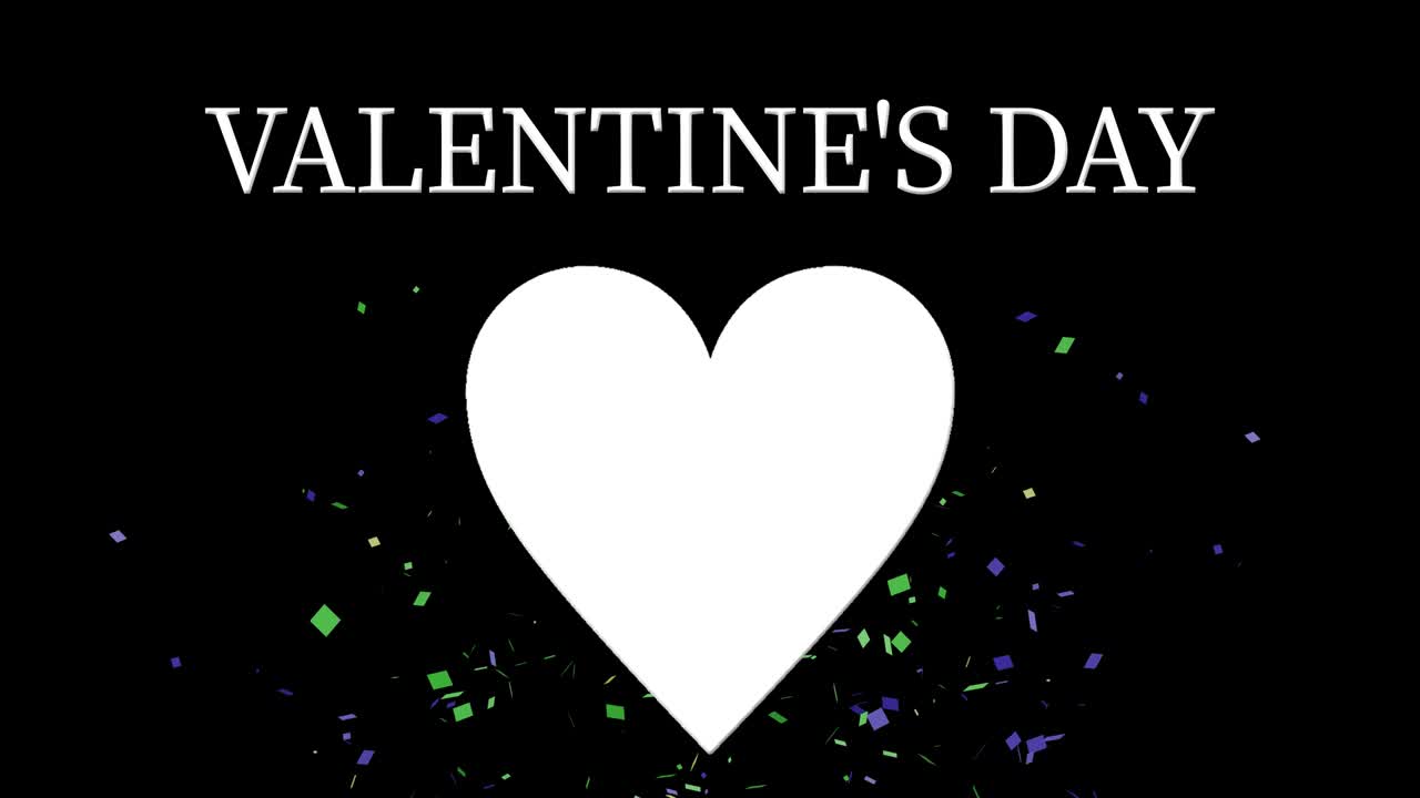 mensaje de valentín texto animación gráficos de movimiento