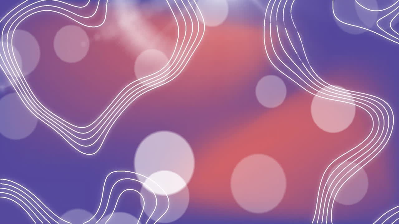 Animation of white shapes moving over white spots