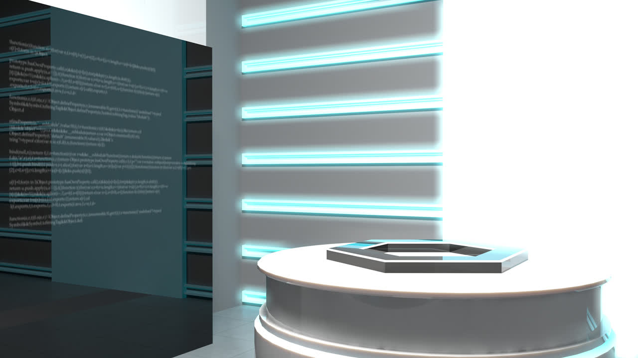 3D render - a modern laboratory in a futuristic world