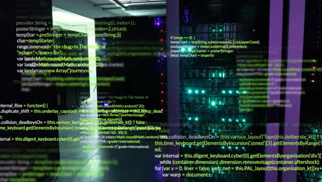 Animation of data processing over computer servers