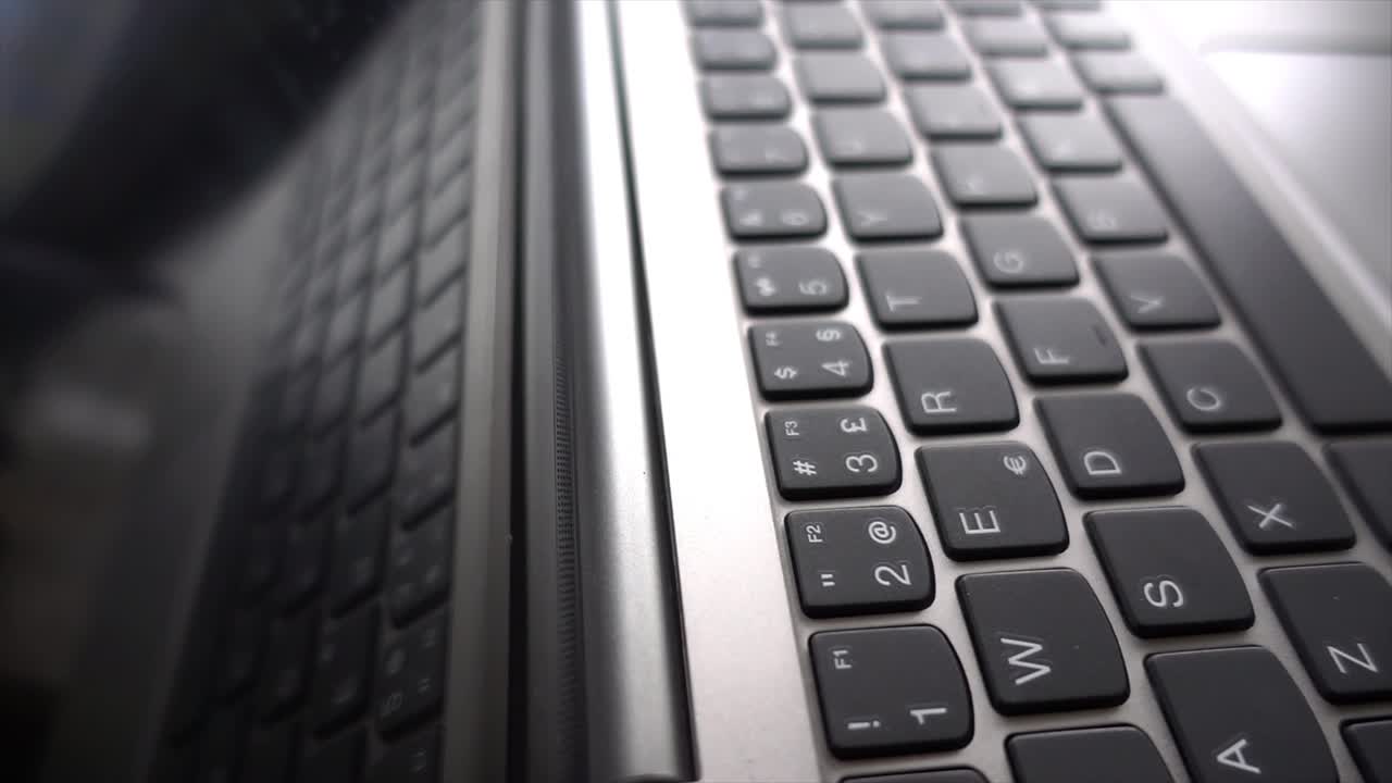 Black Keys on a Modern Laptop Keyboard 04