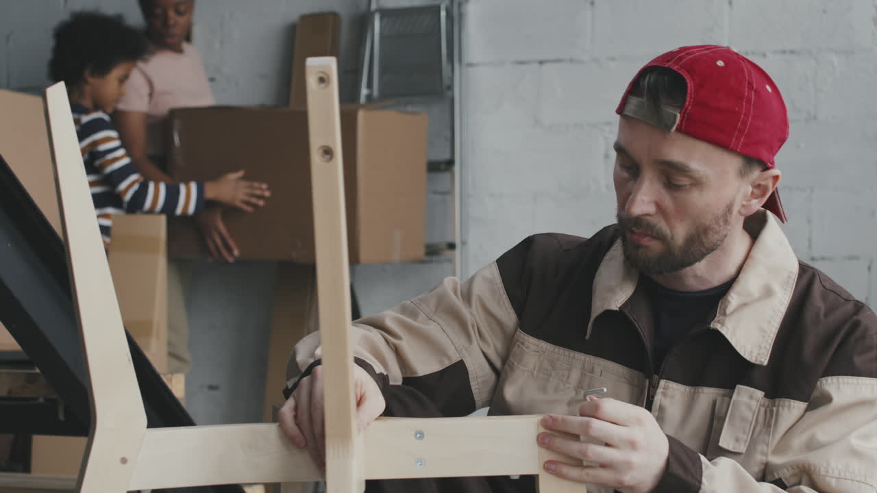 Assembling furniture with family