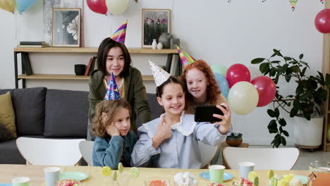 children in a birthday party