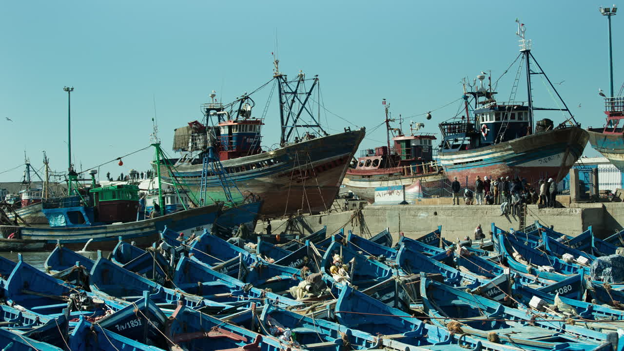 città costiera di essaouira, marocco