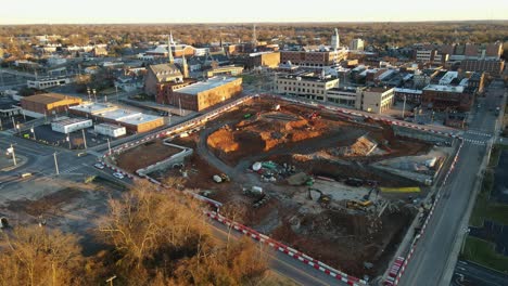 4k drone footage of new event center in clarksville tennessee