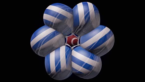 casco y pelota de fútbol americano diseño gráfico 3d