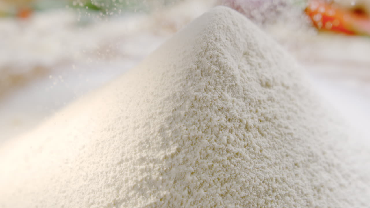 Pile of Flour with Vegetables