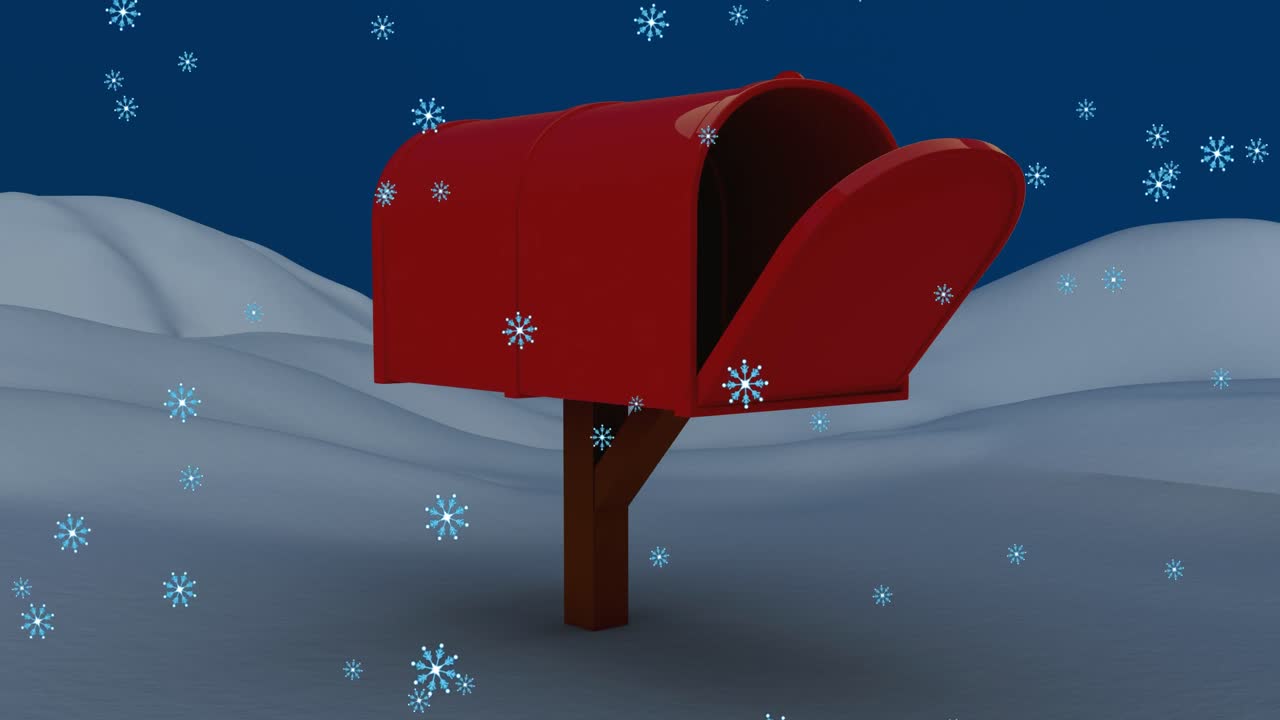 겨울 풍경의 애니메이션