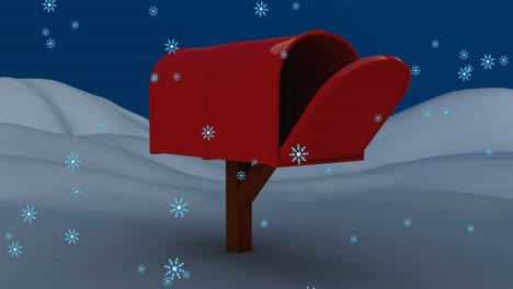 animation of winter scenery