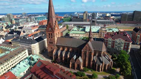 old church in the center of malmo sweden