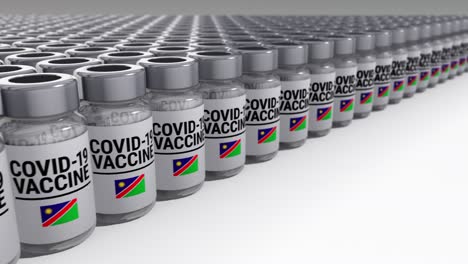 botellas de vacuna contra el covid-19 namibia