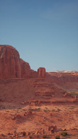 massive rock formation in nevada desert