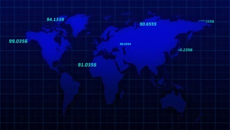 Animación-Del-Procesamiento-De-Datos-Sobre-El-Mapa-Mundial