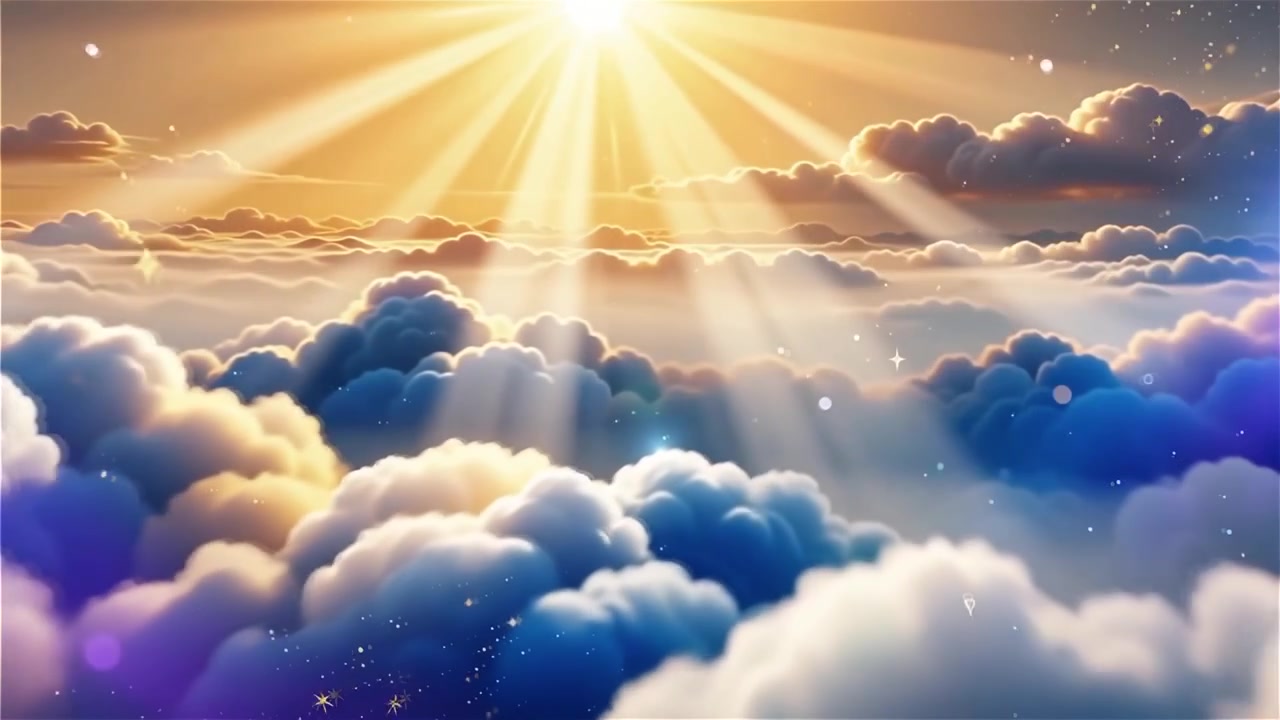 Sfondo di Adorazione Cristiana con Luce Celeste