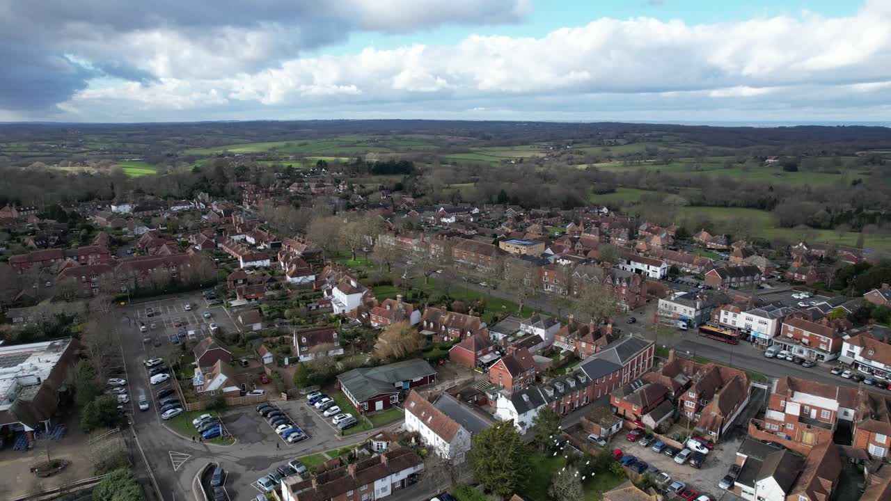 tenterden town centre kent uk imágenes aéreas de drones de high street