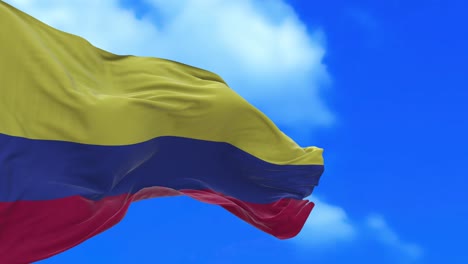 seamless loop of colombian flag.