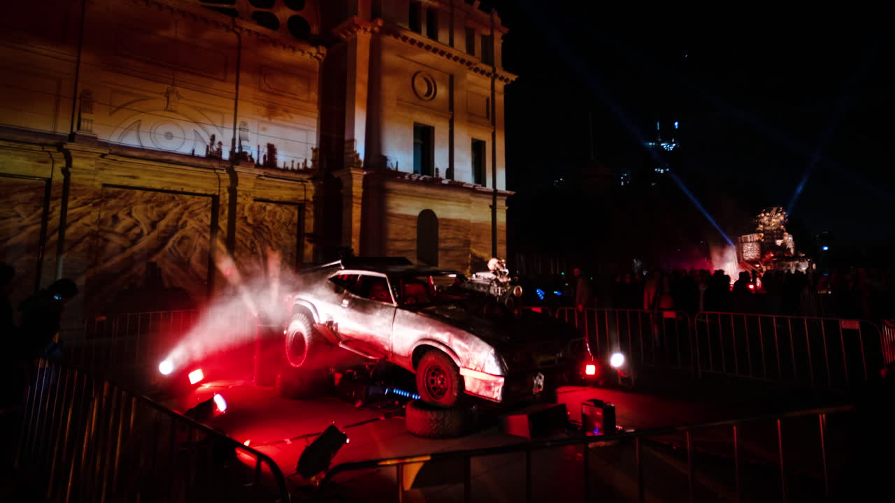 White Night Mad Max installation hyperlapse