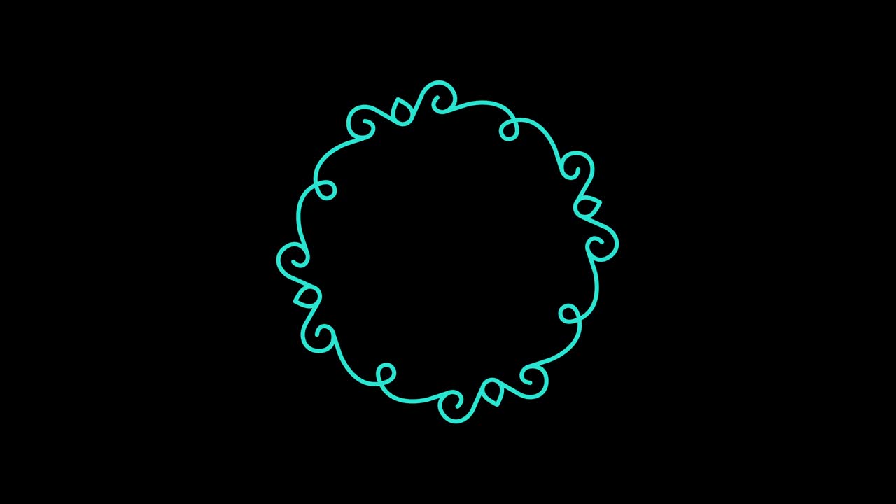 다양한 색상으로 구성된 모형, 16:9 비디오 형식.