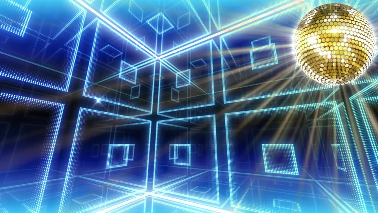 거울 공 디스코 조명 클럽 댄스 파티 반이는 배경