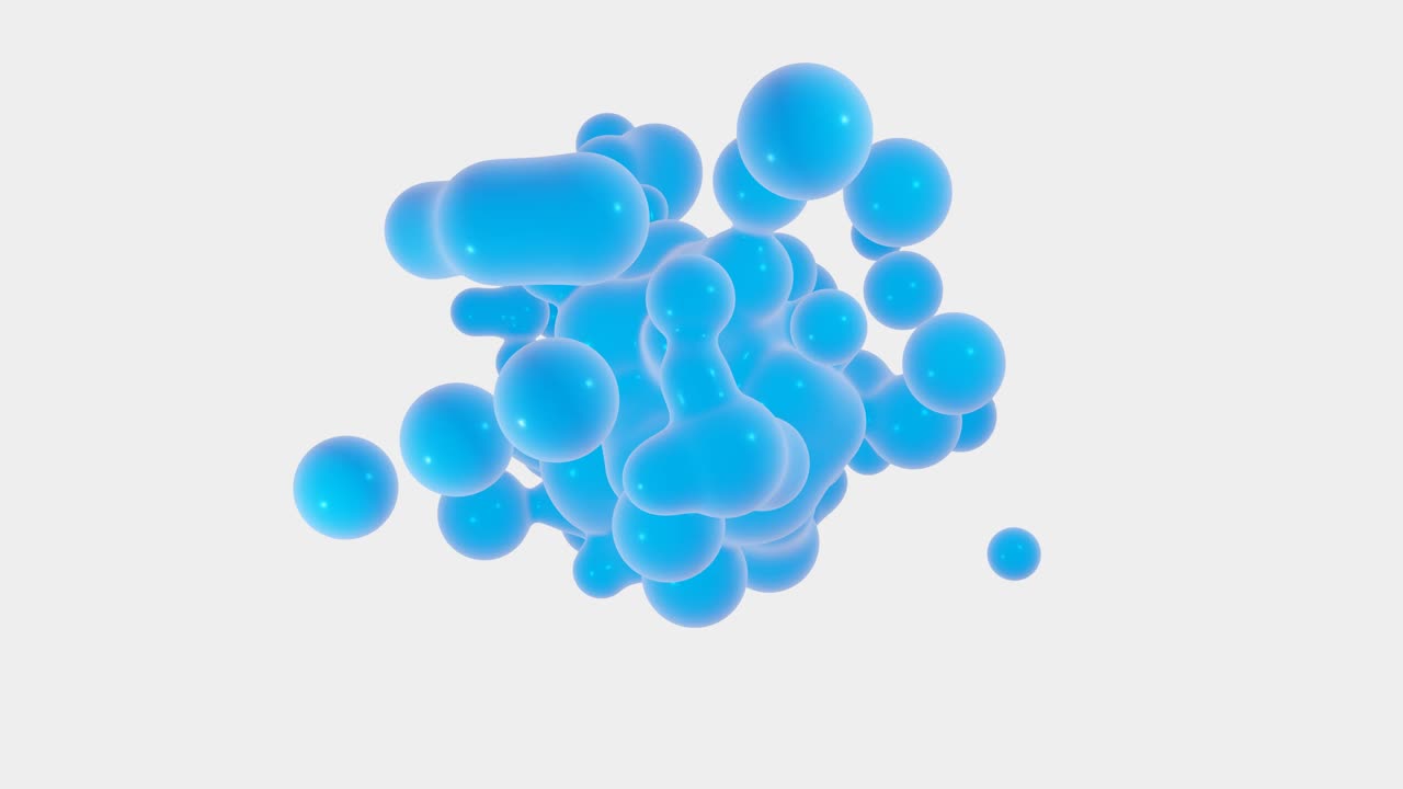 blue metaball 3d-filmer