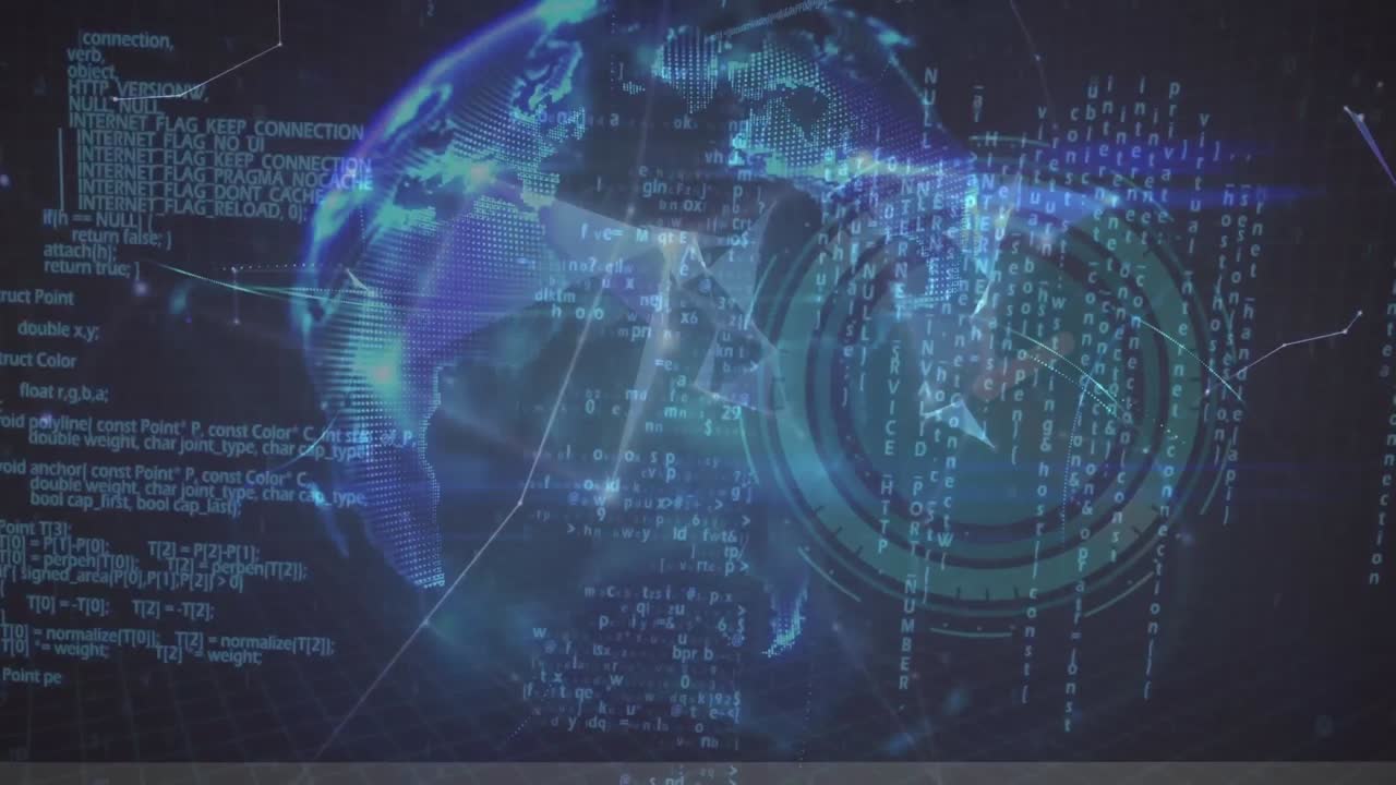 다양한 데이터의 애니메이션, 움직이는 시계와 지구